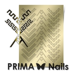 Металлизированные наклейки Prima Nails. Арт.CL-012, Золото