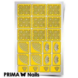 Трафарет для дизайна ногтей PrimaNails. Япония