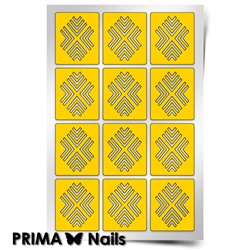 Трафарет для дизайна ногтей PrimaNails. Уголки