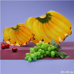 Блюдо 2 предмета 30, 20 см Банан Акция 1063-Z383 / Большая+малая/ подарочная упаковка