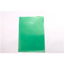Папка-уголок А4, цвет зеленый