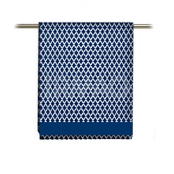 Полотенце вафельное Fine Line Геометрия синий ромбик (45 × 60 см)