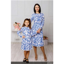 Комплект платьев в стиле family look "Версаль" М-2044