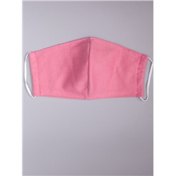 Маска двухслойная из трикотажного полотна профилактическая, тускло-розовый