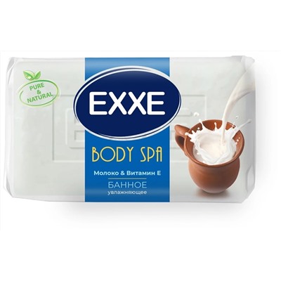Туалетное мыло EXXE BODY SPA БАННОЕ "Алоэ & витамин Е" 1шт*160г  (ЗЕЛЕНОЕ)
