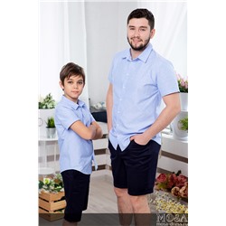 Одинаковые рубашки для папы и сына "Майями" М-2081