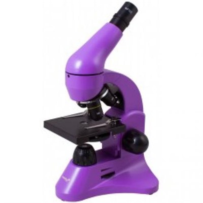 Микроскоп Rainbow 50L Amethyst-Аметист 69047 (увеличение от 40 до 800 крат; объективы 4х,10х,40х; окуляр WF10х, набор для опытов К50), (Levenhuk)
