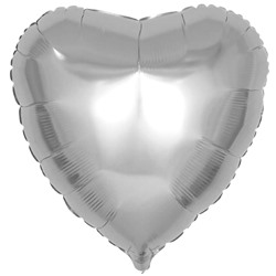 В0101-Е шар фольга сердце сере24\61