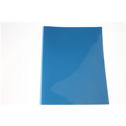 Папка с бок. зажимом б/к 1,4мм "Line" синяя Hatber AC4_03009