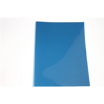 Папка с бок. зажимом б/к 1,4мм "Line" синяя Hatber AC4_03009