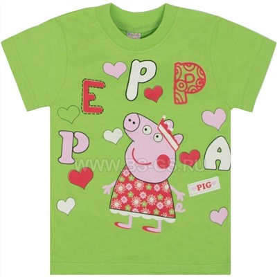 Футболка BONITO “Peppa Pig Heart” для девочки