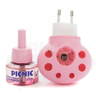 Электрофумигатор Picnic Baby + жидкость от комаров Picnic Baby 45 ночей