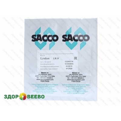 Защитная культура Lyofast LRB 10 D (на 100-1000 л, Sacco) Артикул: 4289