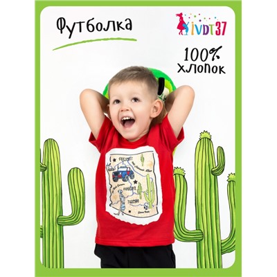 IvDt-ФБ0060 Футболка "Карта"