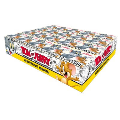 Tom and Jerry конфеты жевательные со вкусом Дыни 20 уп 250гр