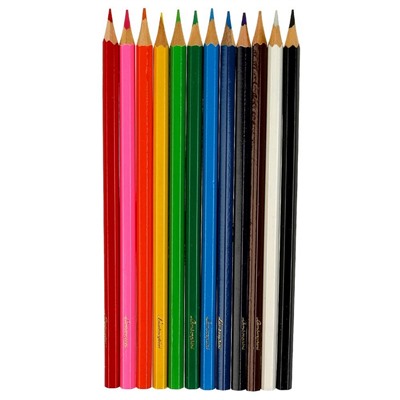 Цветные карандаши, 12цв, шестигран, карт.кор., Ламборгини