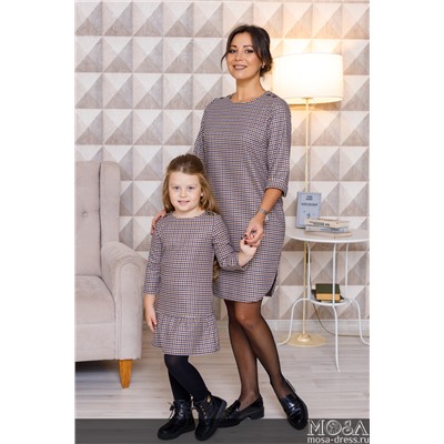 Комплект платьев в одном стиле для мамы и дочки "Калифорния" М-2099