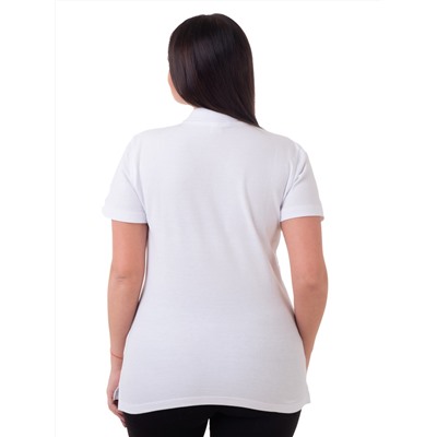Рубашка поло женская Мос Ян Текс цвет "Белый"