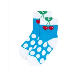 Носки для детей "Cherry dark blue"