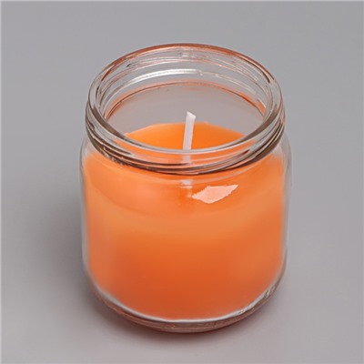 Свеча ароматическая в банке "Сочный апельсин"