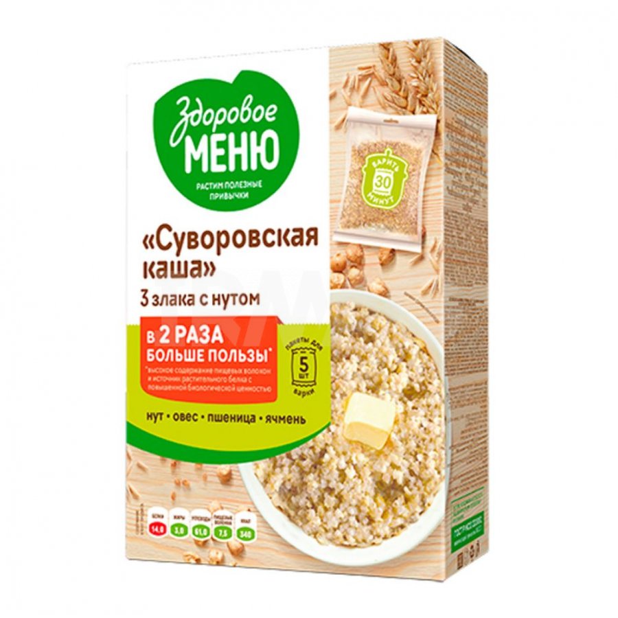 Меню каш