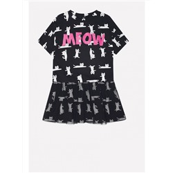 Платье Crockid КР 5551 черный мультгерой (92-140)