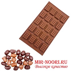 Форма для шоколада Мини-плитки 12 ячеек3033 (1х120)