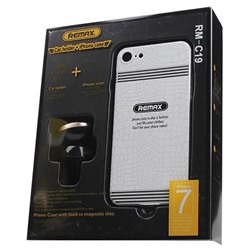 Автомобильный держатель Remax RM-C19 + Case iPhone 7 (белый) 64805