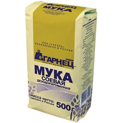 Мука "Гарнец" Соевая дезодорированная полуобезжиренная 500 гр.