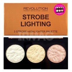 Палетка хайлайтеров Makeup Revolution Strobe Lighting Palette (11,5 г)