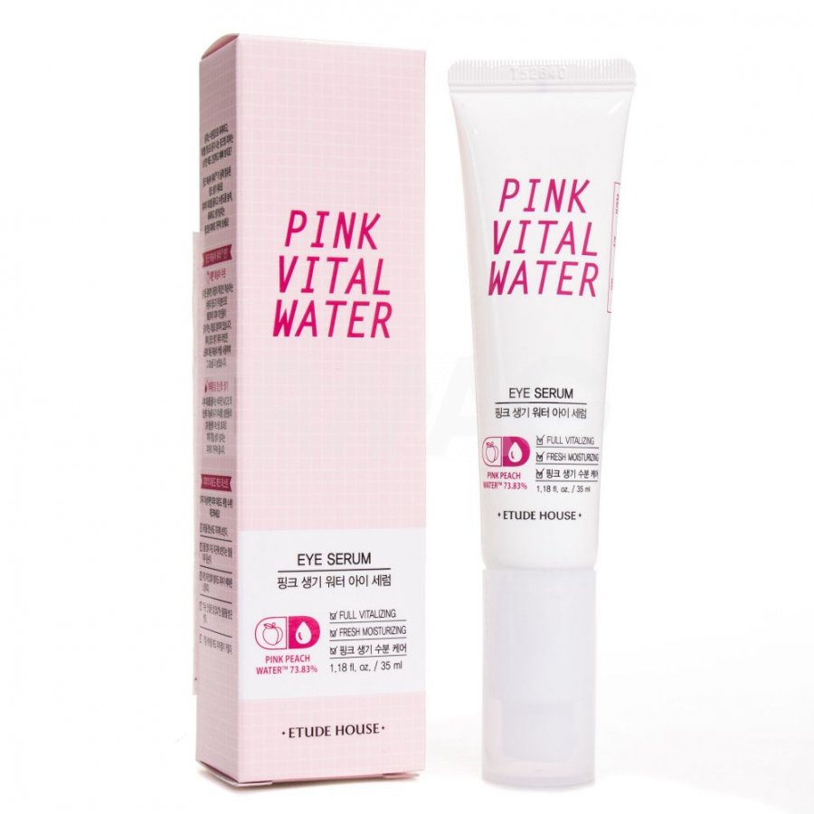 Vital water. Etude House Pink. Аймаге сыворотка для глаз Витал с. Этюд ср-во д/век 35мл сыворотка Пинк Витал ВОТЕР.