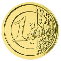 Евро Шоколадные монеты 6 г
