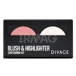 Палетка корректоров для лица Divage Blush & Highlighter Contouring Kit кремовый (9 г)