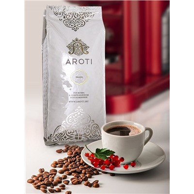 Кофе в зернах натуральный 1 кг, Бразилия Сантос, Арабика