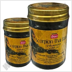 Черный Бальзам с ядом Скорпиона Banna Scorpion Thai Balm 200 гр.
