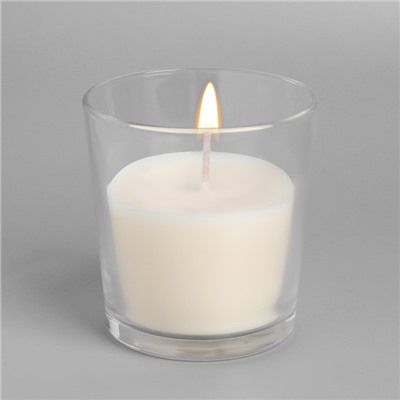Свеча в гладком стакане ароматизированная "Ландыш", 8,5 см