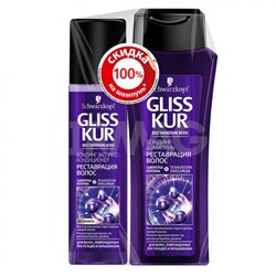 Набор Gliss Kur Реставрация волос (шампунь + бальзам)