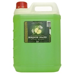 Жидкое мыло ЗОДИАК прозрачное , 5 л, Зеленое Яблоко
