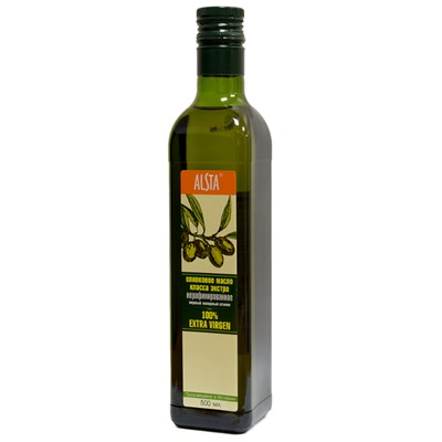 Масло оливковое нерафин. Extra Virgen ALSTA ст/б 500мл (12)