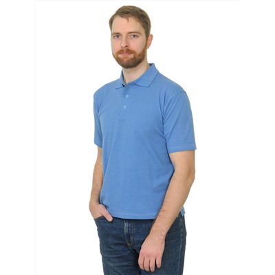 Рубашка поло мужская Мос Ян Текс цвет "Темно-голубой "