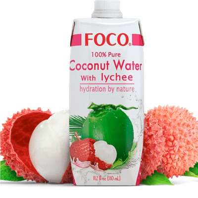 Кокосовая вода "FOCO", 330 мл (в ассортименте)
