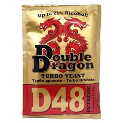Спиртовые турбо дрожжи Double Dragon D48 Extreme, 132 г