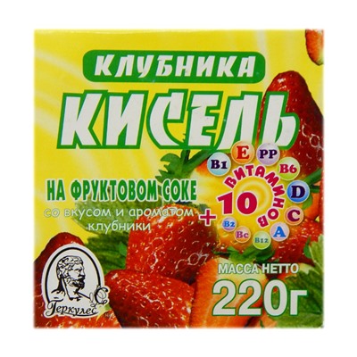 Кисель Геркулес 220 г клубника+10 витаминов (48)