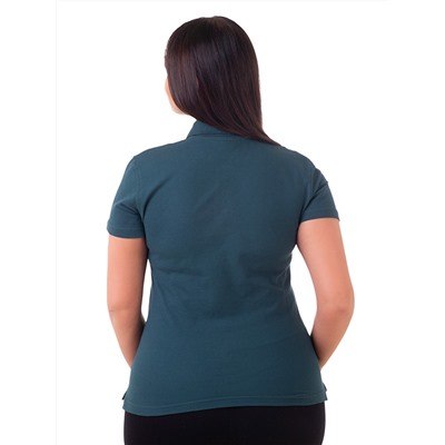 Рубашка поло женская Мос Ян Текс цвет "Темно-зеленый"