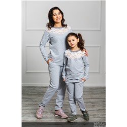 Спортивный костюм для мамы и дочки "Уют" М-2025
