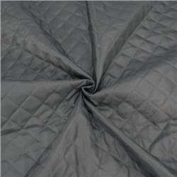 Ткань стёганая таффета 190Т на синтепоне 100 гр. цвет темно-серый