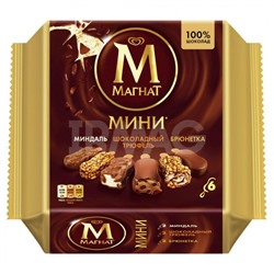 Мороженое Магнат Мини Брюнетка, Миндаль, Шоколадный трюфель (294 г)