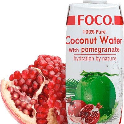 Кокосовая вода "FOCO", 330 мл (в ассортименте)