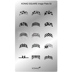 Пластина для стемпинга Konad Square Image Plate 02