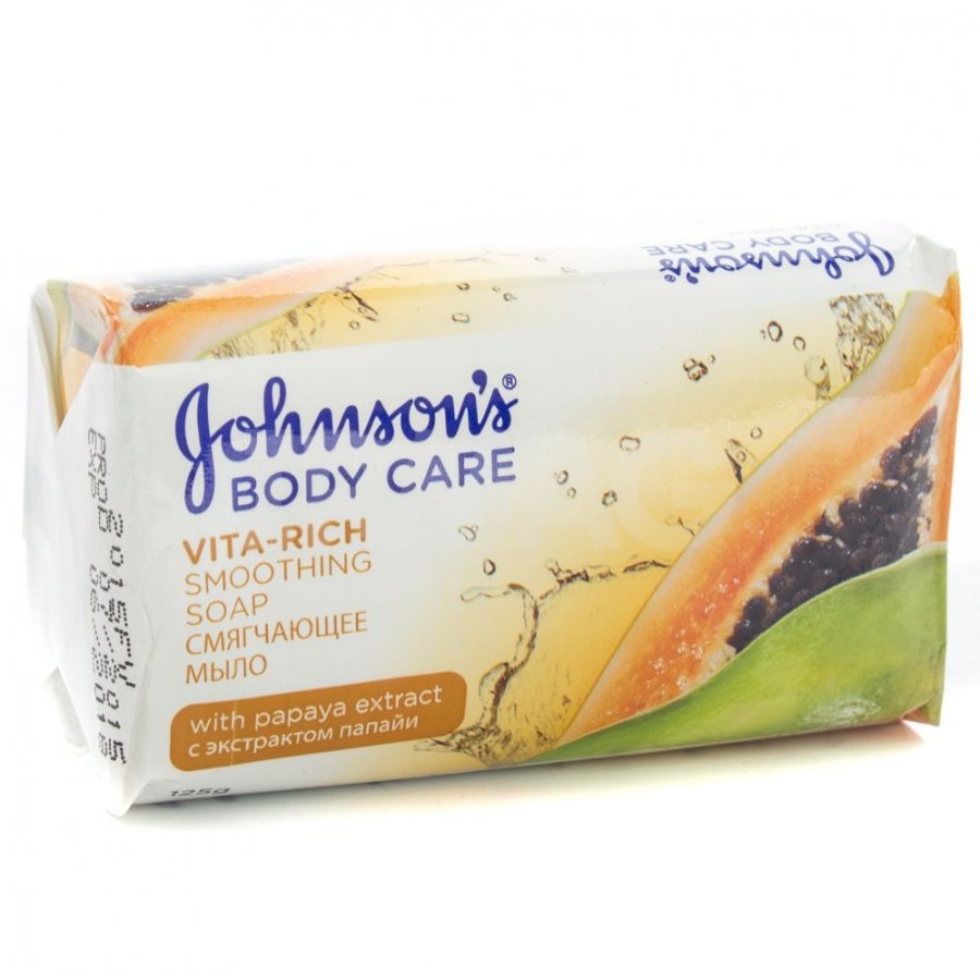 Рич вей. Мыло Johnson's body Care Vita-Rich смягчающее с экстрактом папайи 125г. Johnsons Vita Rich туалетное мыло 125. Мыло Johnson's Vita Rich, папайя.